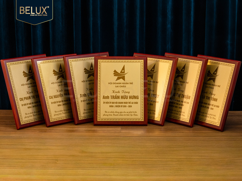 Lô Bảng Vinh Danh bằng đồng 30x23cm thiết kế theo yêu cầu